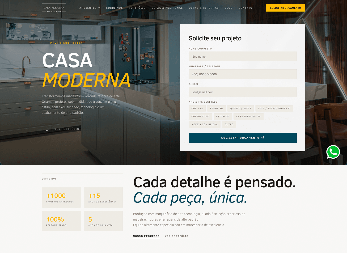 Casa Moderna Desktop View
